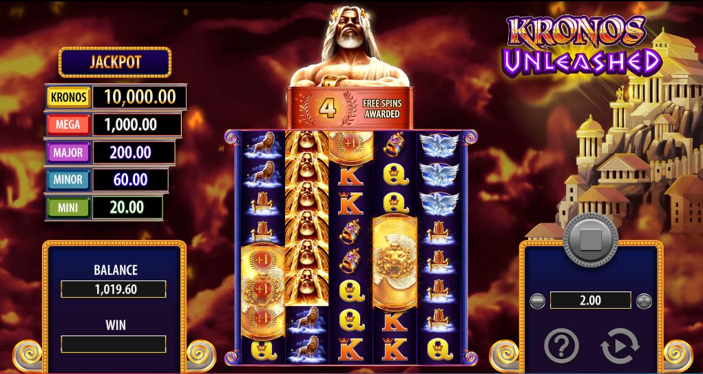 Kronos Unleashed slot scatters