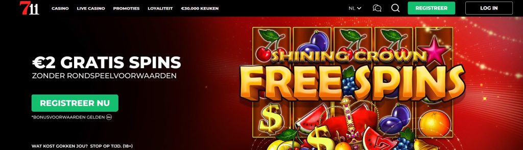 711 Casino Shining Crown Gratis Spins inlog