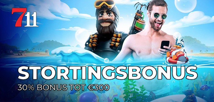 711 Casino Stortingsbonus 30procent nieuws