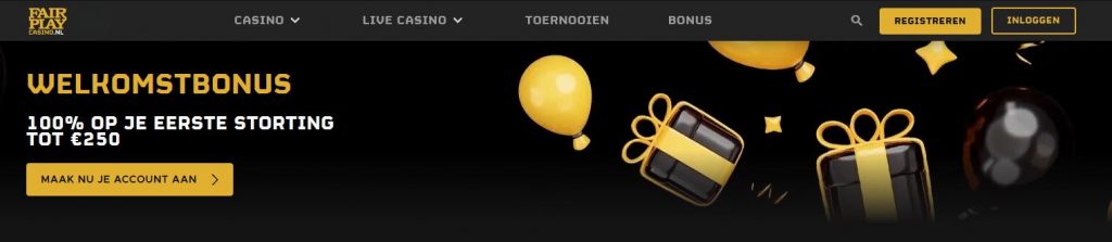 Fair Play Casino welkomstbonus