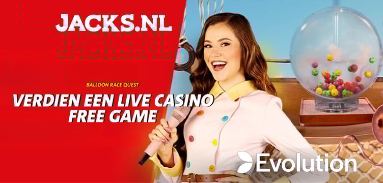 Jacks.nl Balloon Race Live Casino nieuws