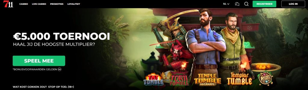 711 Casino Tumble Mulitplier Toernooi inlog