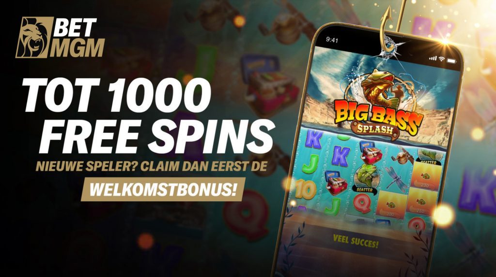BetMGM welkomstbonus Big Bass Splash