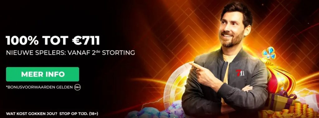 711 Casino Welkomstbonus tweede storting