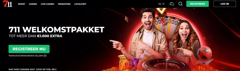 711 Casino welkomstpakket