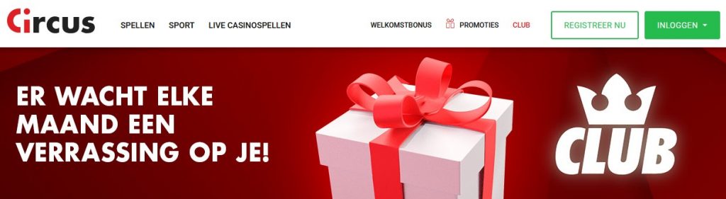 Circus Casino Loyaliteitsbonus