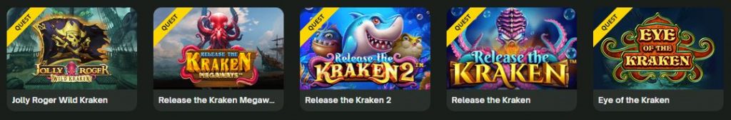 ComeOn! Casino Kraken's Treasure Quest spellen