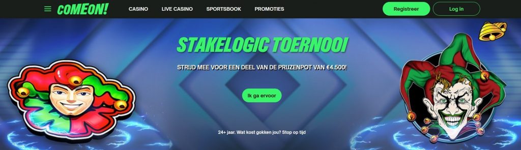 ComeOn! Casino Stakelogic Toernooi 4,5K prijzenpot inlog