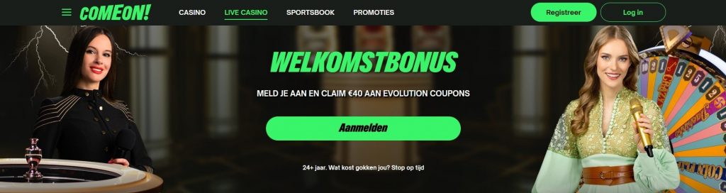 ComeOn! Casino welkomstbonus live casino