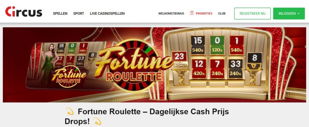 Circus Casino Fortune Roulette inlog