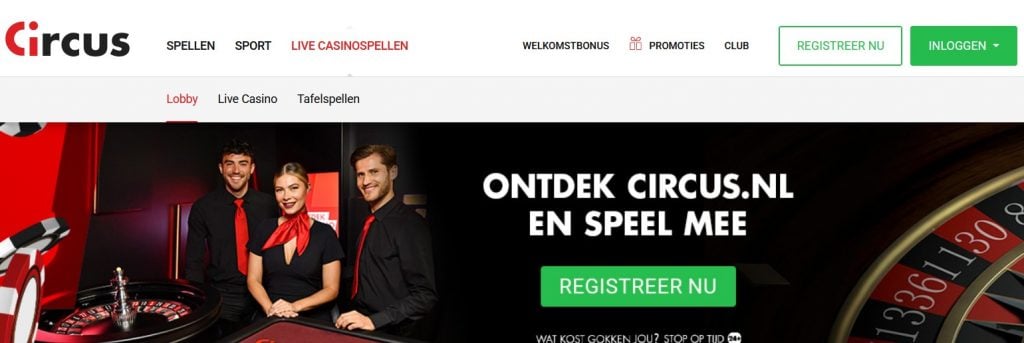 Circus Casino Live Casino inlog