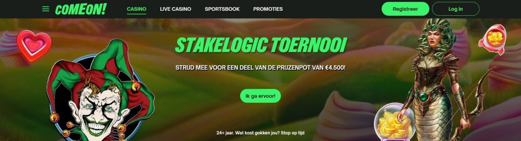 ComeOn! Casino Stakelogic-Toernooi inlog