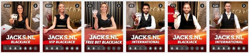 Jacks.nl Live Casino Koningsdag Special spellen