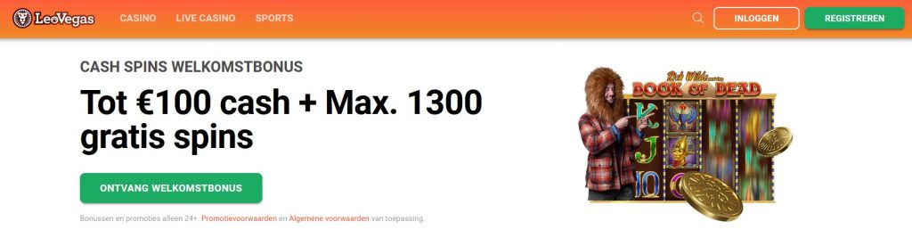LeoVegas casino welkomstbonus
