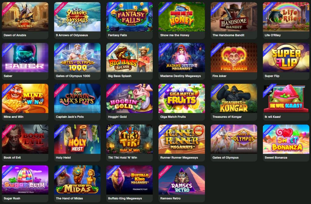 All Stars Toernooi ComeOn! Casino spellen