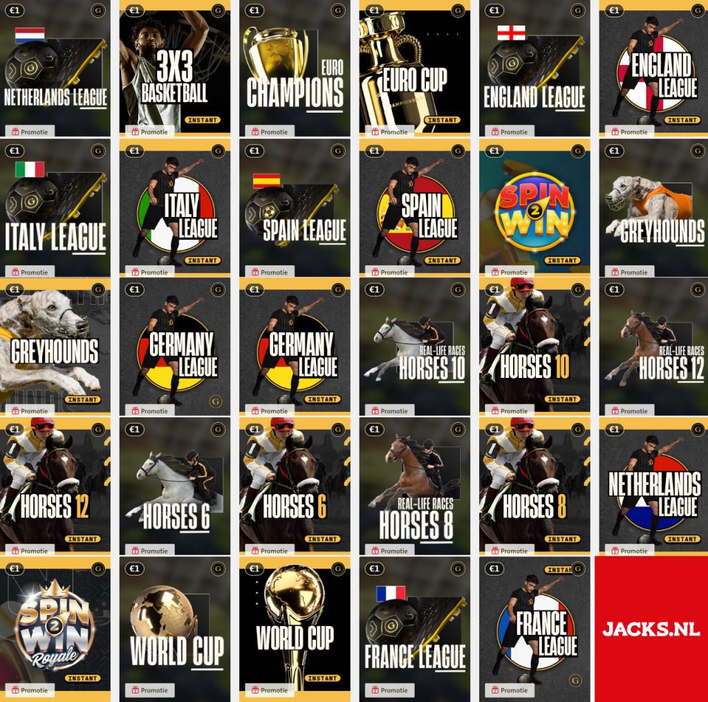 Jacks.nl Golden Race Quest spellen