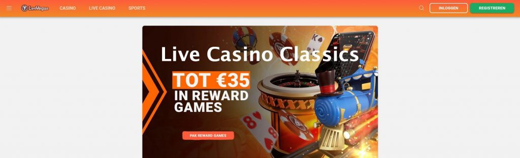 LeoVegas Live Casino Classics inlog