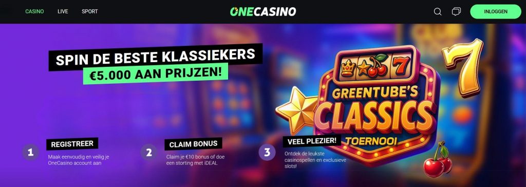 OneCasino Greentube's Classics Toernooi inlog