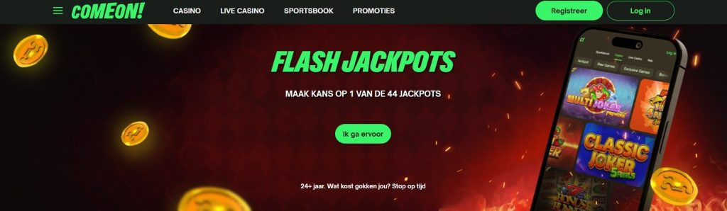 ComeOn! Casino Flash Jackpots inlog