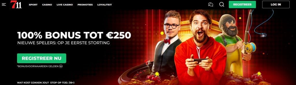 Welkomstbonus eerste storting 711 Casino
