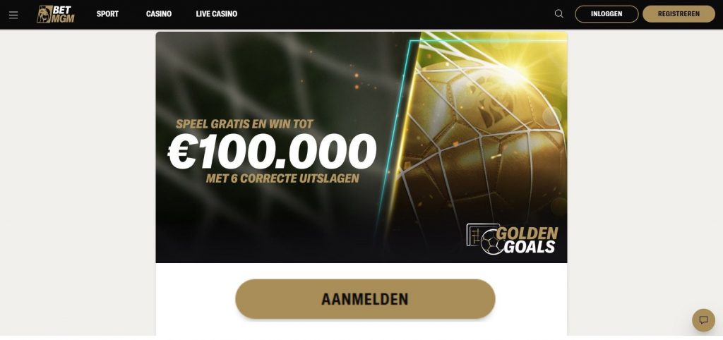 BetMGM Golden Goals inlog