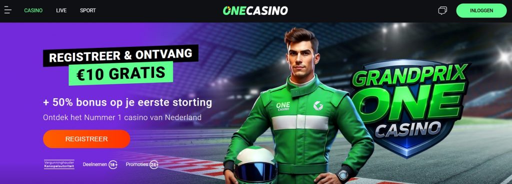GrandPrix OneCasino inlog