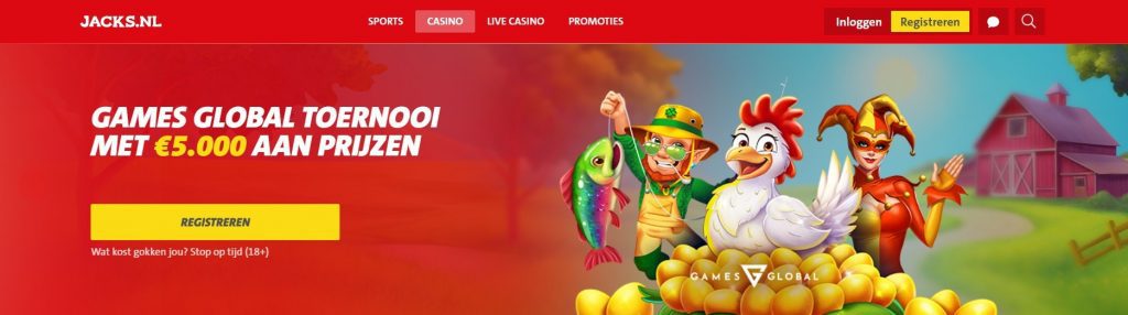 Jacks.nl Games Global Toernooi inlog