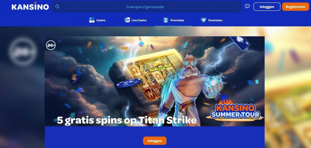 Kansino Gratis Spins Titan Strike inlog