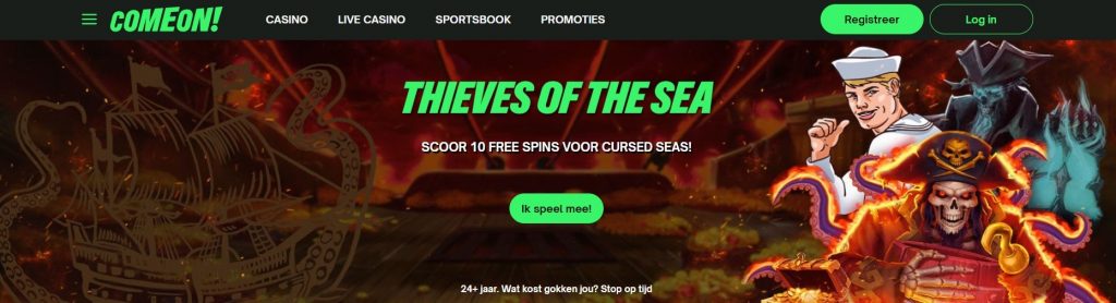 ComeOn! Casino Thieves of the Sea Quest inlog