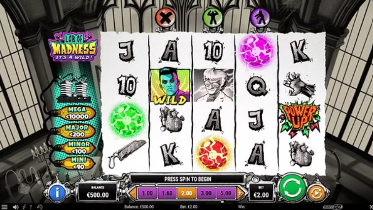 Lab of Madness it's a Wild! slot