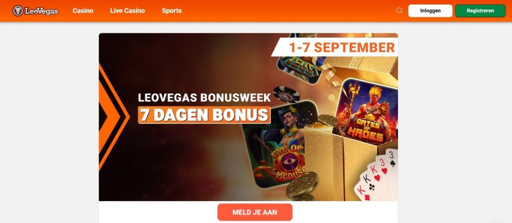 LeoVegas Bonusweek inlog