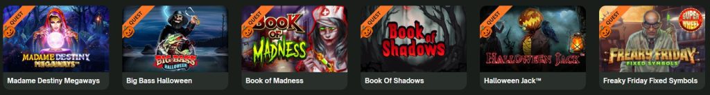 ComeOn! Casino Trick or TREAT Quest spellen