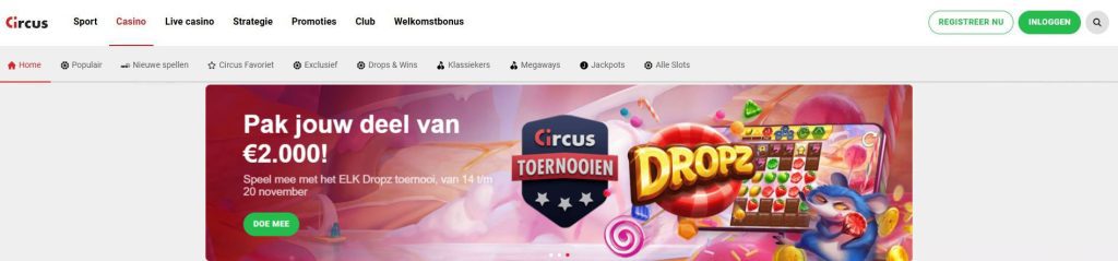 Circus Casino ELK Toernooi inlog