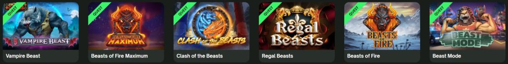 ComeOn! Casino Night of the Beasts Quest spellen