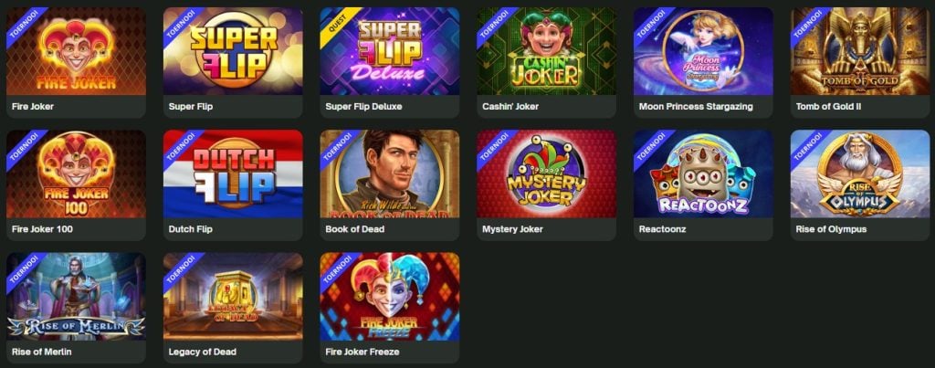 ComeOn! Casino Play'n GO Toernooi spellen