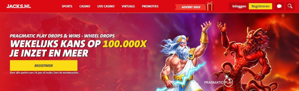 Jacks.nl Pragmatic Play Drops & Wins Wheel Drops inlog