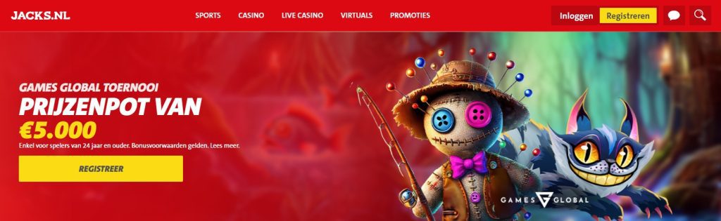 Jacks.nl Games Global Toernooi inlog