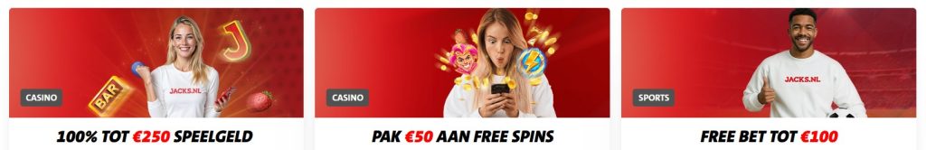 Jacks.nl welkomstpakket