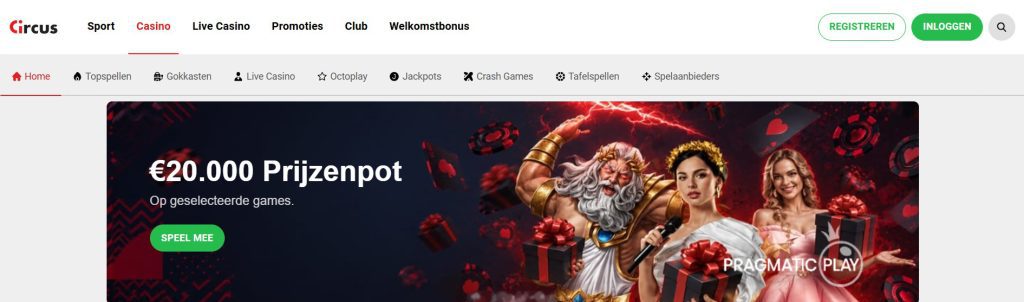 Circus Casino Pragmatic Play Live Prize Drops inlog