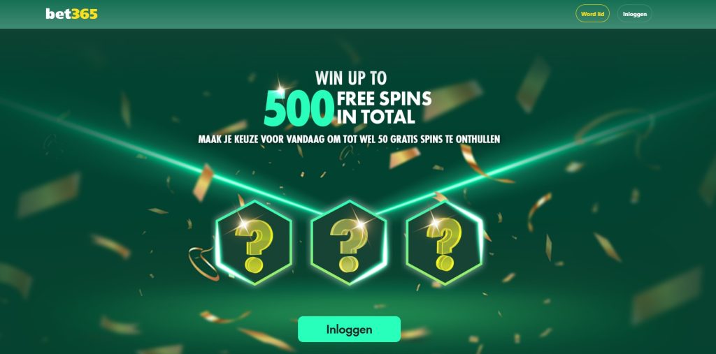 bet365 free spins inlog